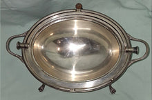 Load image into Gallery viewer, James Dixon &amp; Sons of Sheffield, England Revolving Covered Breakfast Dish Warmer
