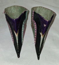 Load image into Gallery viewer, Antique Chinese Silk Embroidered Qing Dynasty Bound Lotus Shoes For Bound Feet
