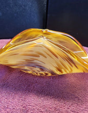 Load image into Gallery viewer, Genuine Murano Art Glass Bowl Fiery Amber Fire Italy by White Cristal Rare
