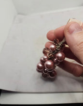 Load image into Gallery viewer, CATHERINE STEIN Style Pink GATHERED MULTI BEAD Pearlescent And Faceted NECKLACE

