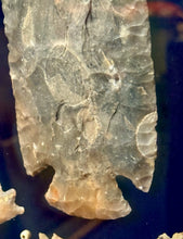 Load image into Gallery viewer, Native American Art Display Arrowheads &amp; Stones Framed w/ Glass Picture 26.5x33
