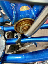Load image into Gallery viewer, Dahon Classic III Vintage Folding Bike 3-Speed Blue W/ Accessories Including Bag

