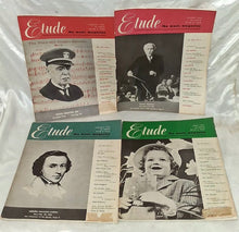 Load image into Gallery viewer, The Etude Music Magazine Complete 1953 Set Jan-Dec  Vintage Theo Presser
