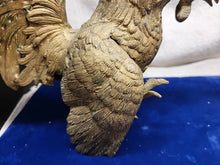 Load image into Gallery viewer, Vintage Brass Fighting Rooster Figurines/Bookends Made in Japan
