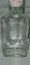 Load image into Gallery viewer, Vintage St. Pierre Smirnoff Embossed Crown Clear Glass Liquor Bottle Flask 7”
