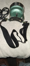 Load image into Gallery viewer, Vintage Justrite USA Battery-Powered Headlamp Green Metal Case W/ Strap
