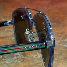 Load image into Gallery viewer, Gucci GG0528S 007 Ruthenium Gunmetal Aviator Sunglasses Grey Polarized 63mm
