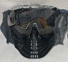 Load image into Gallery viewer, Virtue VIO Contour Paintball Mask Goggles Blue Mirror Thermal Lens Black/White
