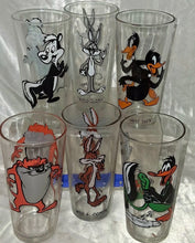 Load image into Gallery viewer, Vintage 1973-1976 Pepsi Collector Series Looney Tunes Glasses Set of 6
