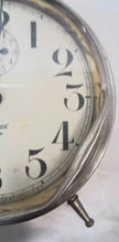 Load image into Gallery viewer, Vintage Westclox Big Ben Wind Up Alarm Clock Silver Metal Working Made in USA
