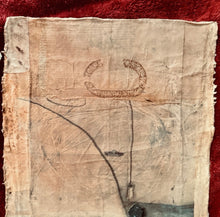 Load image into Gallery viewer, Original &amp; Signed FRAN SKILES “Sitting Bird Series I” Mixed Media Collage 34x21
