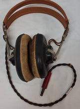 Load image into Gallery viewer, WWII US Military Aviation Headset H-3 ARR-3 NAF-48490-1 Pilot Radio Headphones
