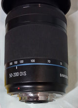 Load image into Gallery viewer, Samsung 50-200mm III ED OIS i-Function Lens NX Mount + SCH-B Hood 52mm
