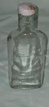 Load image into Gallery viewer, Vintage St. Pierre Smirnoff Embossed Crown Clear Glass Liquor Bottle Flask 7”
