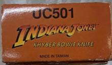 Load image into Gallery viewer, Nib Indiana Jones 1989 Khyber 24" Stainless Steel Bowie Knife with Box
