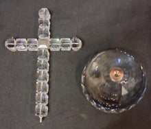 Load image into Gallery viewer, Swarovski Crystal Cross Statue Sculpture Faceted Base Box COA Excellent
