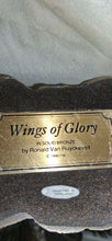 Load image into Gallery viewer, Wings of Glory Bald Eagle Figurine by Ronald Van Ruyckevelt 1990 Bronze Tone 12"
