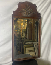 Load image into Gallery viewer, #101 Antique Kindel Wood ornate Decorative wall Mirror 40“ X 20“
