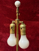 Load image into Gallery viewer, Signed F Peroche Hand Painted French Sevres Porcelain Urn Brass Lamp 28”
