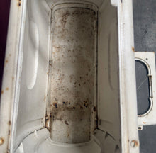 Load image into Gallery viewer, Vintage Atlanta Stove No 2 White Cast Iron Wood Laundry Box Stove
