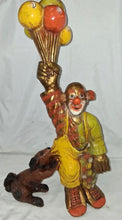 Load image into Gallery viewer, Vintage 1976 Progressive Art Products Circus Clown Figurine Balloons Dog Plaster
