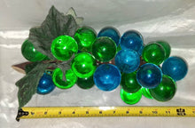 Load image into Gallery viewer, Vintage Acrylic Lucite Grapes Cluster On Driftwood Stem Green 13"

