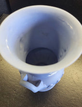 Load image into Gallery viewer, Antique WEDGWOOD Jasperware Athena GREEK GODDESS Urn Vase 6" Blue dip
