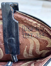 Load image into Gallery viewer, Vintage Tony Lama Black Bull Neck Western Cowboy Rare Boots Size 8
