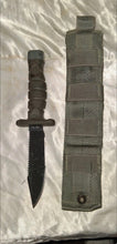 Load image into Gallery viewer, Ontario ASEK Survival Knife USA Fixed Blade w/ MOLLE Sheath Strap Cutter
