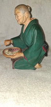 Load image into Gallery viewer, Vintage Hakata Urasaki Doll Japan Elderly Woman Preparing Food Figurine 8"
