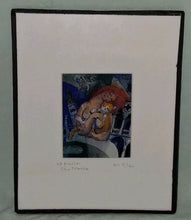 Load image into Gallery viewer, Michael Leu Signed Print “At Piazza San Marco” Framed Contemporary 8x11 Cat Art
