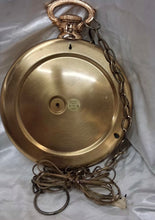 Load image into Gallery viewer, Vintage United Model 40 Pocket Watch Style Plug In Wall Clock Brass Tone USA
