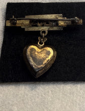 Load image into Gallery viewer, WWII US Navy 2 Piece Amico Sweetheart Locket Pin Pendant Sterling Silver
