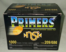 Load image into Gallery viewer, Box Of 1000 nsi Primers Type 209/686 Nobel Sport Martignoni Genova, Italy
