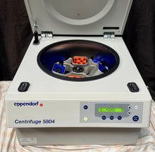 Load image into Gallery viewer, Eppendorf Model 5804 High-Speed Benchtop Centrifuge &amp; 2 Inserts Tested Power On
