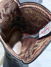 Load image into Gallery viewer, Vintage Tony Lama Black Bull Neck Western Cowboy Rare Boots Size 8

