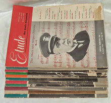 Load image into Gallery viewer, The Etude Music Magazine Complete 1953 Set Jan-Dec  Vintage Theo Presser

