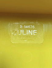 Load image into Gallery viewer, ULINE S-14626 Yellow Plastic Shelf Storage Bins Totes Stackable Lot of 6
