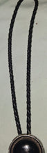 Load image into Gallery viewer, Vintage LTT Sterling Silver Black Onyx Bolo Tie Southwestern Western Leather
