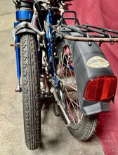 Load image into Gallery viewer, Dahon Classic III Vintage Folding Bike 3-Speed Blue W/ Accessories Including Bag
