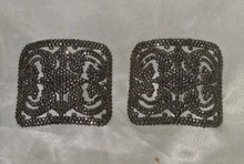 Load image into Gallery viewer, Vintage French Cut Steel Shoe Clips Buckles Pair Made in France Art Deco Silver
