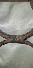 Load image into Gallery viewer, Antique Iron Leg Shackle Fetter w/ Original Key Double Ring Forged Iron Restrain

