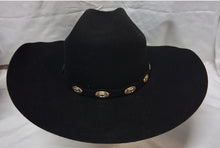 Load image into Gallery viewer, West Point 6X Black Cowboy Hat Size 7 1/4 (58) Buffalo Felt Western Hat USA
