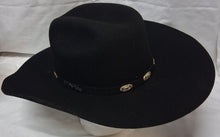 Load image into Gallery viewer, West Point 6X Black Cowboy Hat Size 7 1/4 (58) Buffalo Felt Western Hat USA
