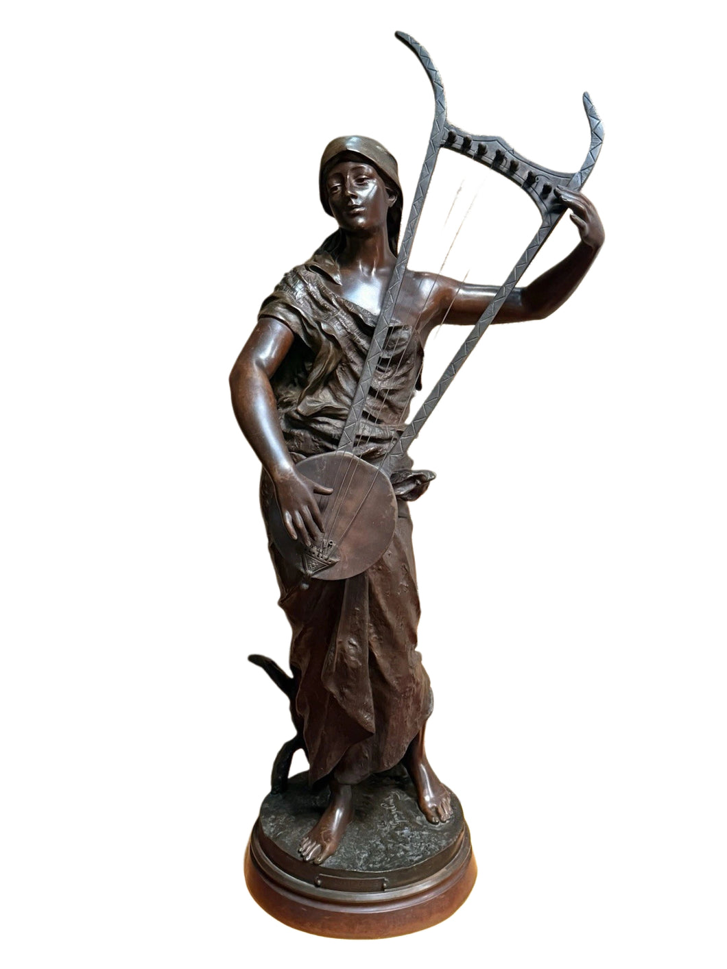 JC2 - Antique Charles Coudray ‘SEMIRAMIS’ 35” Bronze Statue ARTIST PROOF, SIGNED