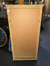Load image into Gallery viewer, #265 Vintage Italian Hollywood Regency Gold Giltwood Trumeau Wall Mirror 46”X24”
