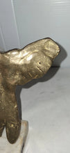 Load image into Gallery viewer, Yanni Signed Abstract Winged Male Torso Bronze Tone Sculpture Marble Base Modern
