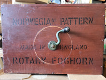 Load image into Gallery viewer, Antique 19th Century Rotary Boxed Foghorn Norwegian Pattern Made in England
