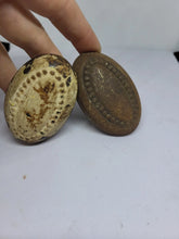 Load image into Gallery viewer, Vintage Oval Beaded-Edge Door Knob Set, Reclaimed Hardware (EFO)
