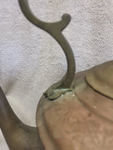 Load image into Gallery viewer, Antique Copper English Tea Kettle Pot Brass Knob Goose Neck (bra1019)

